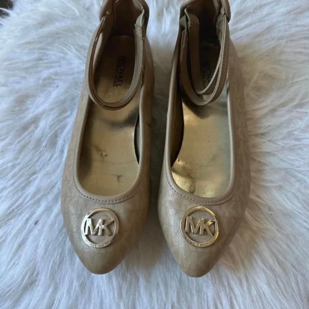 Michael-kors Women's Tan and Cream Ballet-shoes
